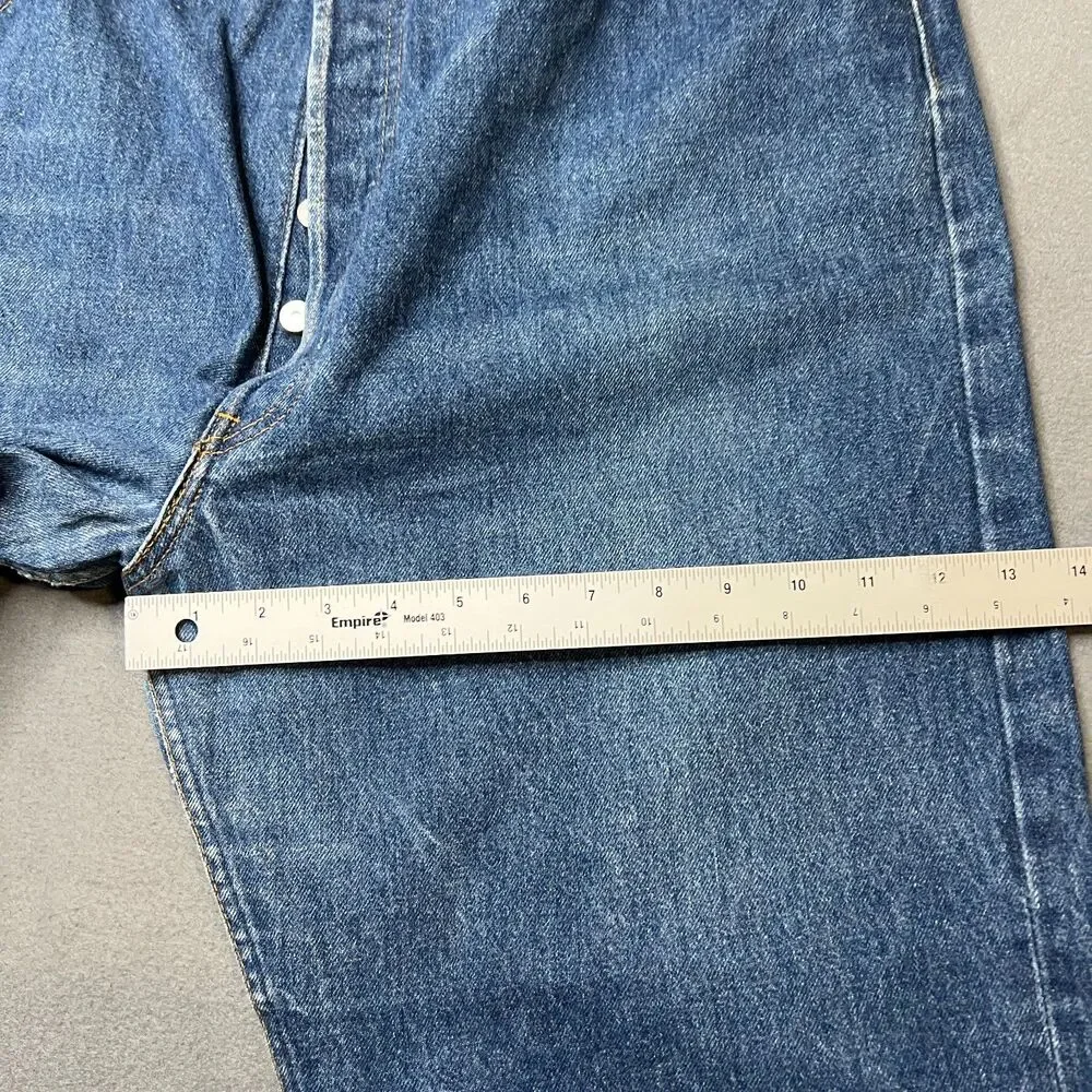 Vintage Levi's 501 Jeans Men's 46x30 (Fits 42x27.5) Blue Cotton Denim Straight